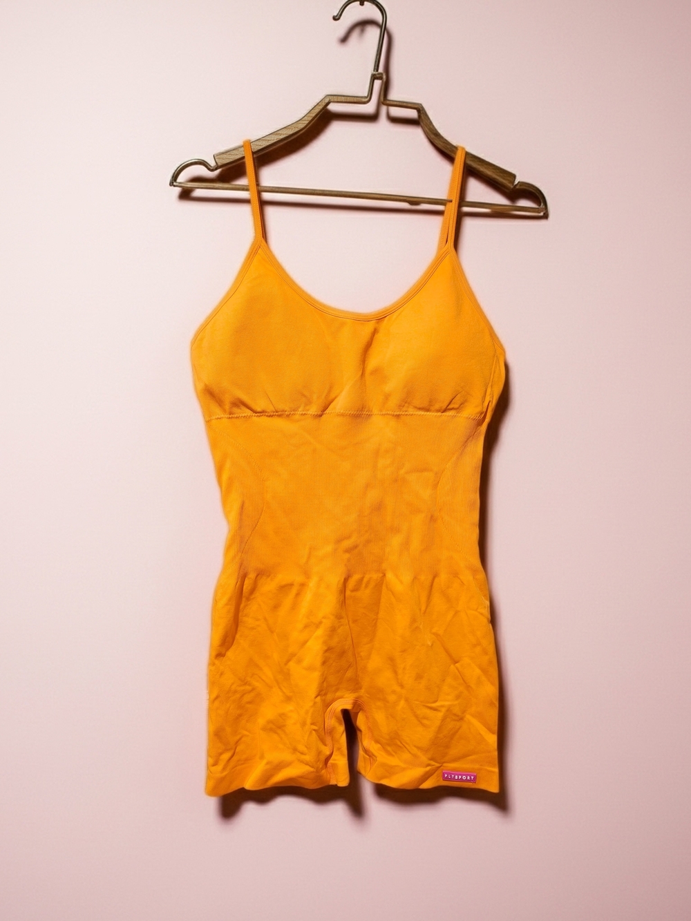 Pretty Little Thing Women’s Orange Stretch Seamless Unitard